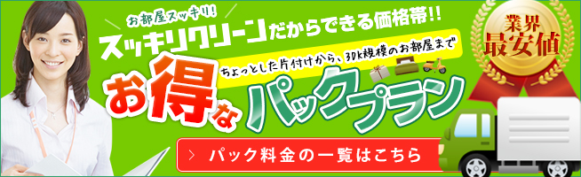 スッキリクリーンのお得なパックプラン