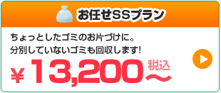 不用品回収とゴミ屋敷に対応 お任せSSプラン